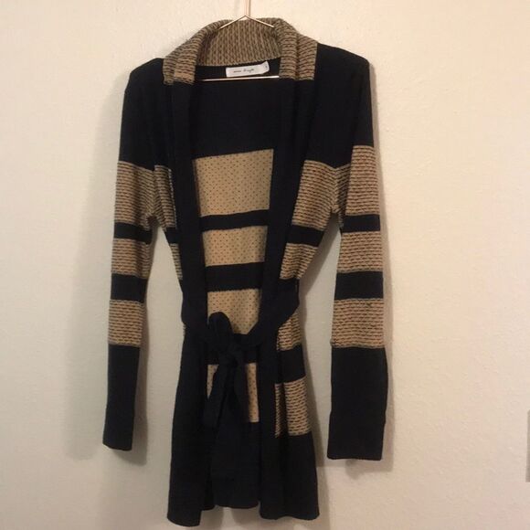 Open cardigan with tie waist - Picture 1 of 5